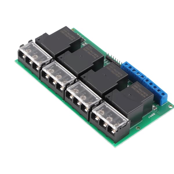 Højtydende firevejs relæmodul kontrolpanel optokobler isolation 30A YYG‑4 DC12V