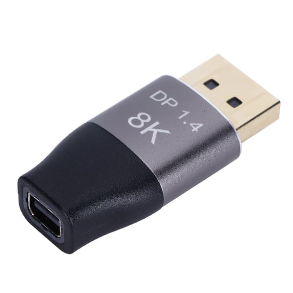 Mini DP til DP Adapter 8K 60Hz 2-vejs gensidig HD-konvertering Computer Skærmforsyning