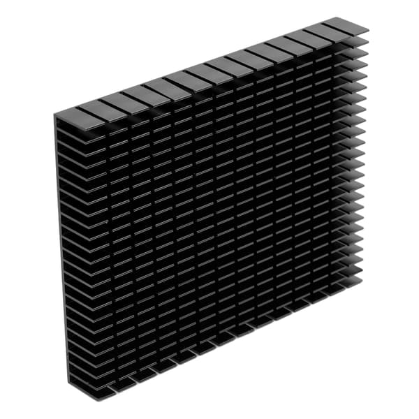 Aluminium Køleplade Køleradiator 150x120x20mm til CPU Forstærker PCB Blå