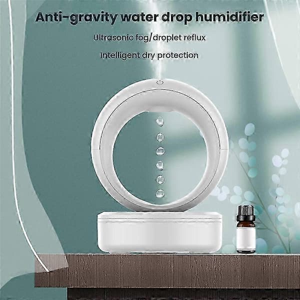 Antigravitationsinverterade vattendroppar Hög dimvolym Tyst luftfuktare