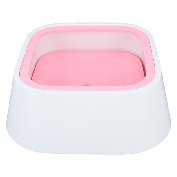 Pink Stor Hundevandskål Langsom Foder Splash Proof Skridsikker Rejseskål til Kæledyr til Katte