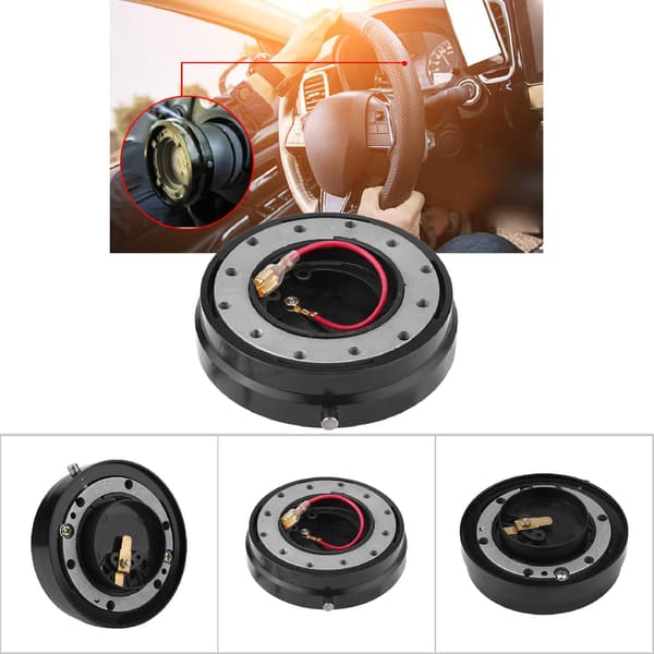 Universal Rat Hurtigudløser Nav Adapter Boss Kit Racing Bil Sort