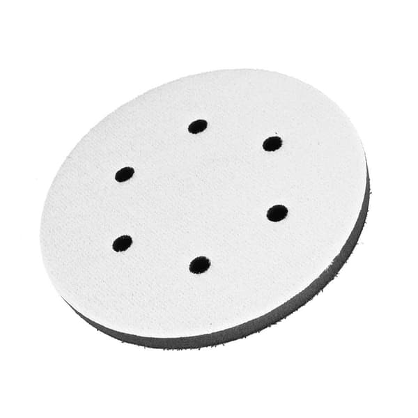 150 mm diameter blød buffer svampe-interfacepude til slibepuder (6 huller)