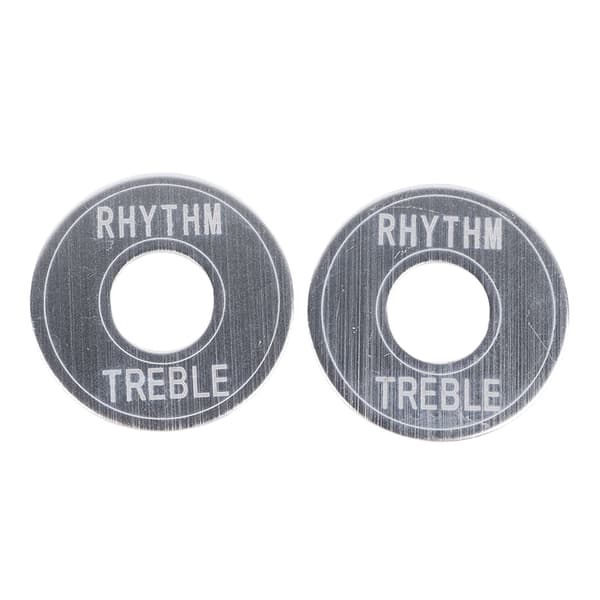 2 st elgitarrswitchpackningar Treväxlad vippströmbrytare Indikatorbricka Rytm Diskantringplatta Silver