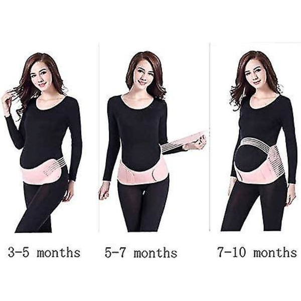 Uppgradera graviditetsbälte - Graviditetsstöd - Midje-/rygg-/bukband, Magstag med justerbar/andningsbar, stor, vit