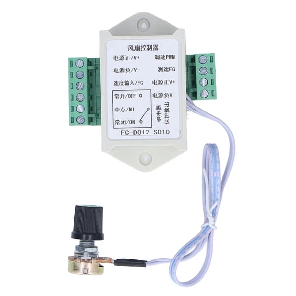 12V 4-tråds PWM Fläktkontroller Motor Stallskydd Hastighetsregulator CD012S010