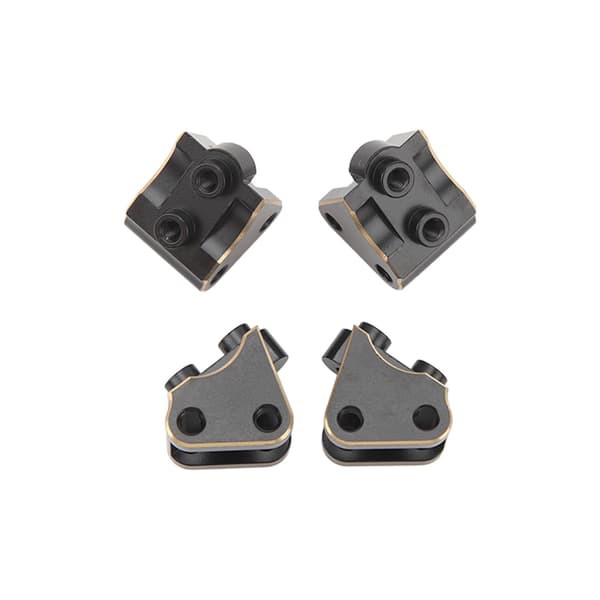 4 stk. RC Link Mount Messing Stabil Rustfri Opgraderingsdele til Axial SCX10 II AR44 Aksler 1/10 Sort