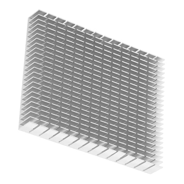 Køleplade Aluminium Køler Køleplade Radiator 150x120x20mm til CPU Forstærker PCB Hvid