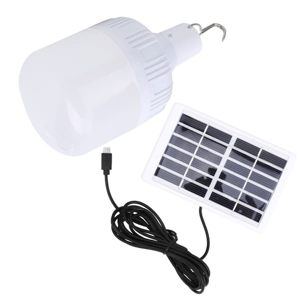 50W Utendørs LED Solcelle System Lys Bærbar Ladelampe Camping Nødlys