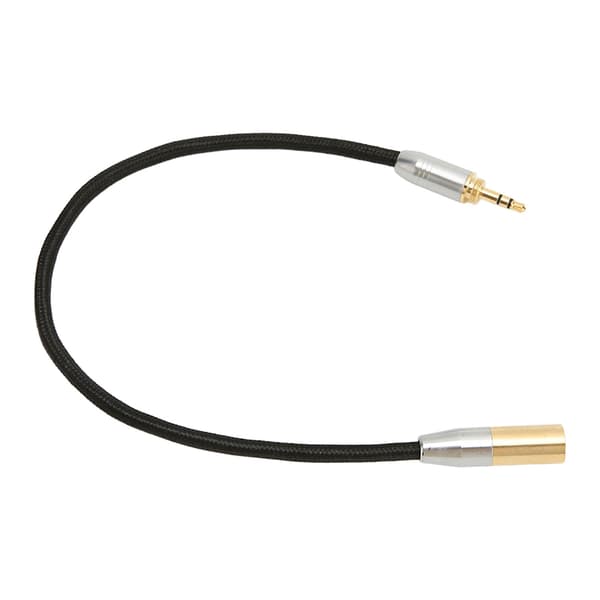 3,5 mm han til Mini XLR 3-pin kabel forgyldt adapter til mikrofonmixer kamera