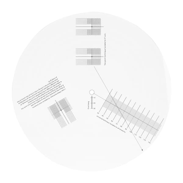 LP Stroboskop Disk Rotationshastighed Detektion Kalibreringsdisk til Vinyl Pladespiller