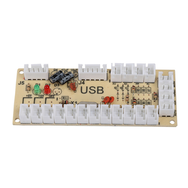 Arcade Spel USB Encoder Kontroller Akryl Kristallfodral för Raspberry Pi PC Mainframe 822A