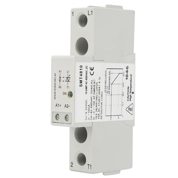 SMT48 DIN-skinne Solid State Relékort DC-kontroll AC SSR Relébrytermodul (SMT4810)