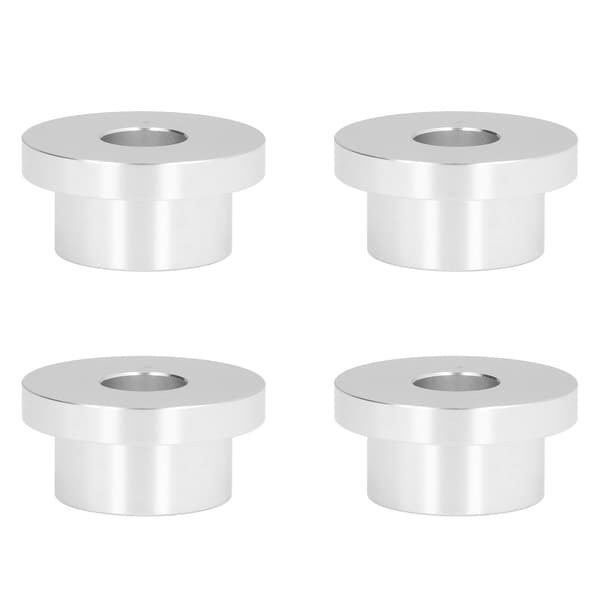 4st Billet Styrhöjarbussning Solid CNC T6 Aluminiumlegering Tillbehörssats för FXRSilver