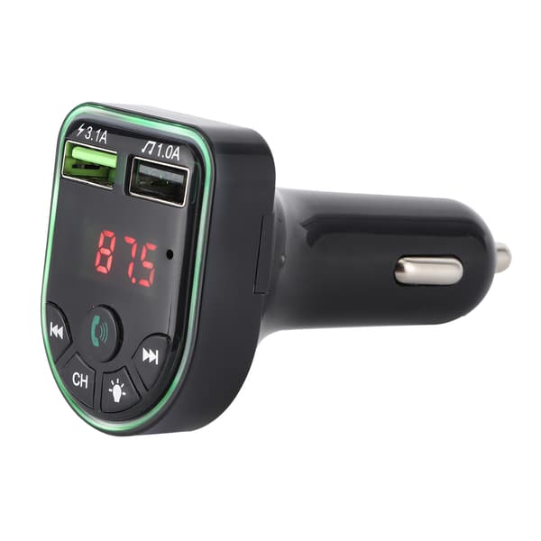 Bluetooth 5.0 MP3 billader med fargerikt omgivelseslys Universal 12-24V