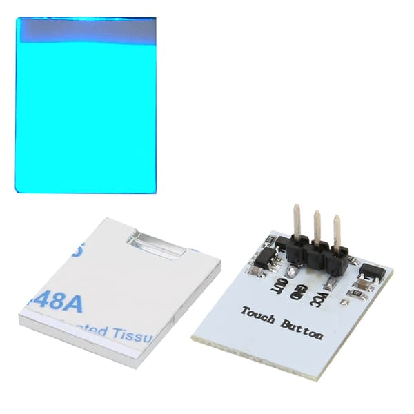 Kapacitiv Touch Switch Knapp Anti-Interferens LED Sensor Modul 2.7V till 6V Blå