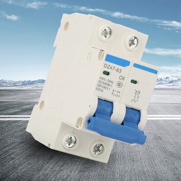 DZ47 63 2P Mini Afbryderkontakt 400VAC 6A