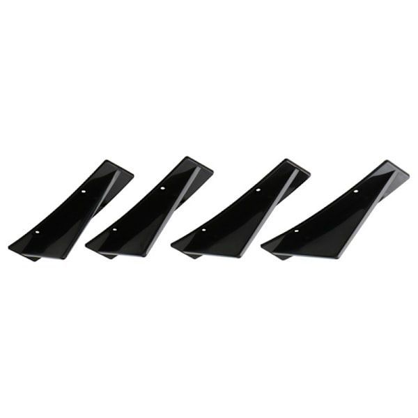4 stk. Bagkofanger Hajfinne Mini Buet Sort Bil Diffuser Spoiler