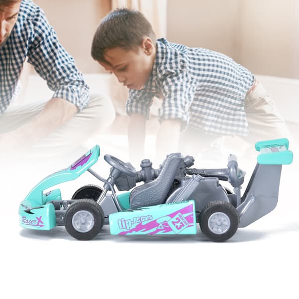 1:32 Skala Legering Bilmodel Høj Go Kart Racerbil Træk Tilbage Legetøjsmodel (Lysegrøn)