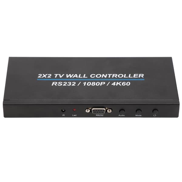 2x2 HD Multimedia Interface Video Wall Controller 4K 60Hz Display 180 Graders Rotation TV Wall Controller 110-240V US Stik