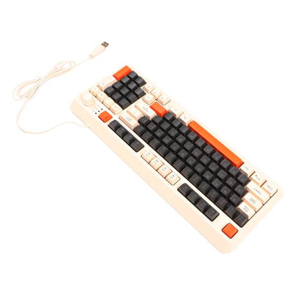 Bee Version 94 Tasters USB Kablet Gaming Tastatur LED Baggrundsbelyst Ergonomisk Foldbare Fødder Multimedietaster til Stationær Bærbar
