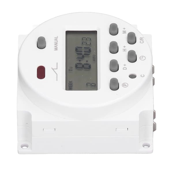 Elektronisk timer programmerbar LCD digital tidsstyring relébryter 16 på 16 av 220-240V Cn101A