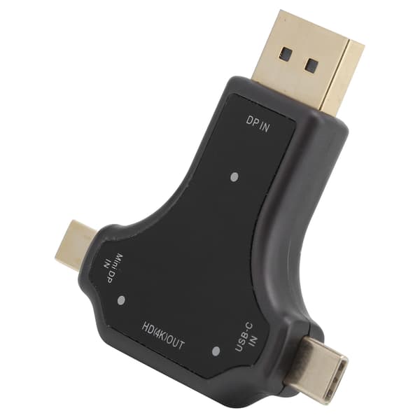 3-i-1 Multifunksjonsadapter HD DP Mini DP til HDMI-konverter for bærbart tilbehør D63A