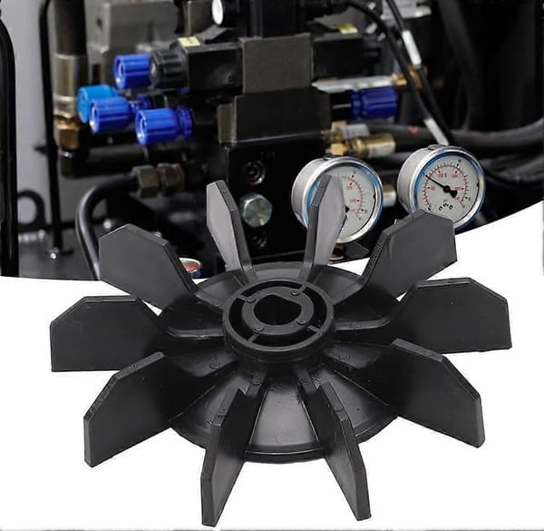 Udskiftning af luftkompressorventilator med 0,5 ID 10 impeller lineær motor, plastkøleventilatorblade til stempelluftpumpe