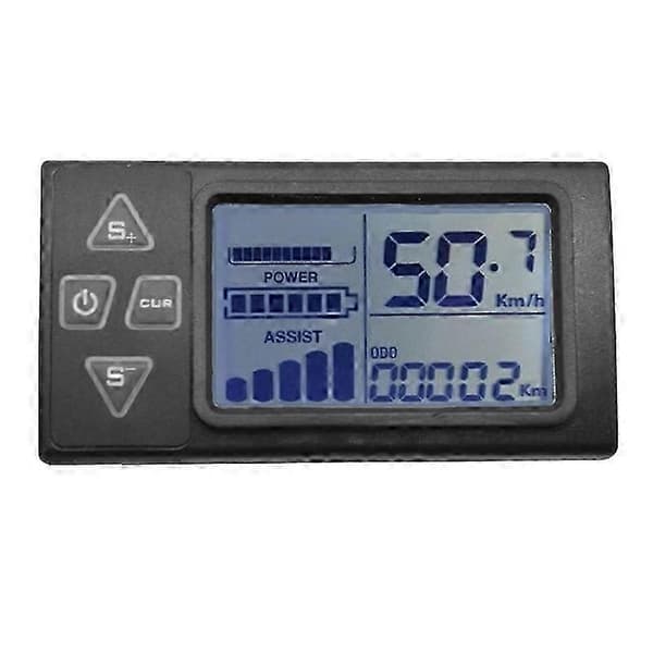 24V/36V/48V S861 LCD Ebike Display Dashbord for Elsykkel BLDC Kontroller Kontrollpanel-Bra 5PIN