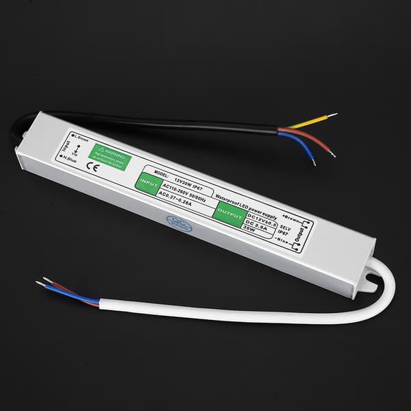 12V 30W Vattentät LED Strömförsörjning Utomhus Switch Driver Elektriska Delar