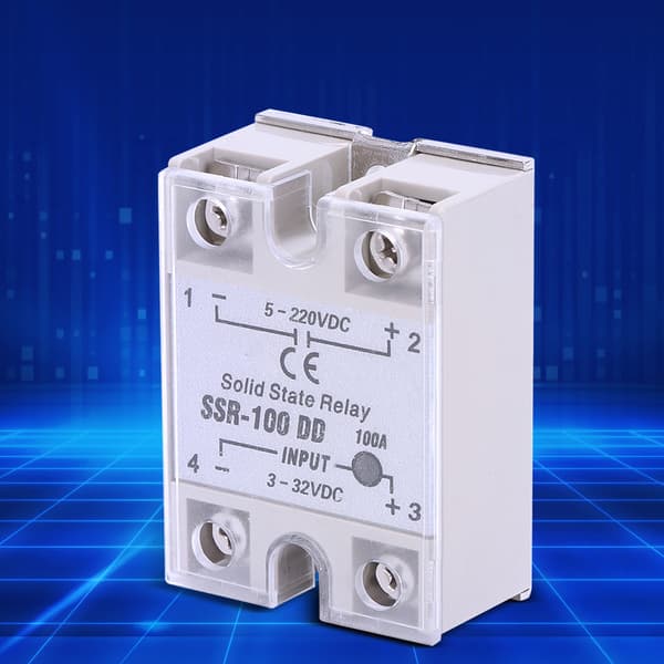 SSR 100DD Solid State Relä DC 5 220VDC Kontaktlös Brytare Hög Kvalitet