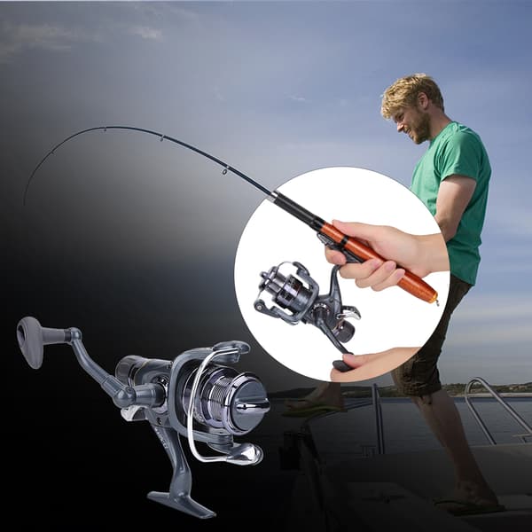Holdbart Spinnende Hjul Front Bagbremse Fiskestang Tilbehør (50FR)