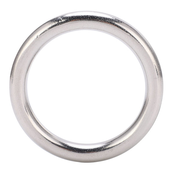 Rustfrit stål svejset O-ring 10x60mm til navigation, dykning, hængekøjer, tasker
