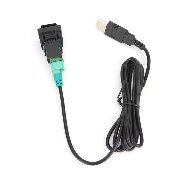 Bilradio USB Knap Switch Konverter Kabel Adapter Audio Dele
