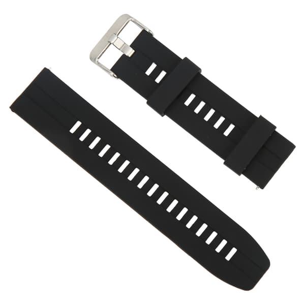Blød silikone smartwatch rem udskiftning til Huawei GT2 GT2e sort 22mm