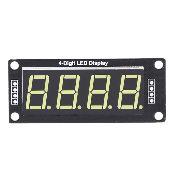 4 stk. LED-segment digitalt displaymodul 4 Bits 7 segmenter 0,56 tommer MRA172C Hvit PCB-klokkemodul