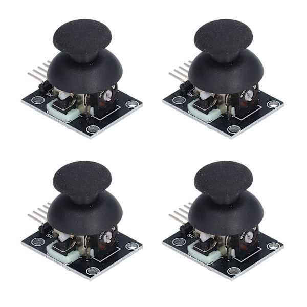 4 st Joystick Modul 5 Pin Spelkontroll Dubbelaxelsensor Kit för PS2