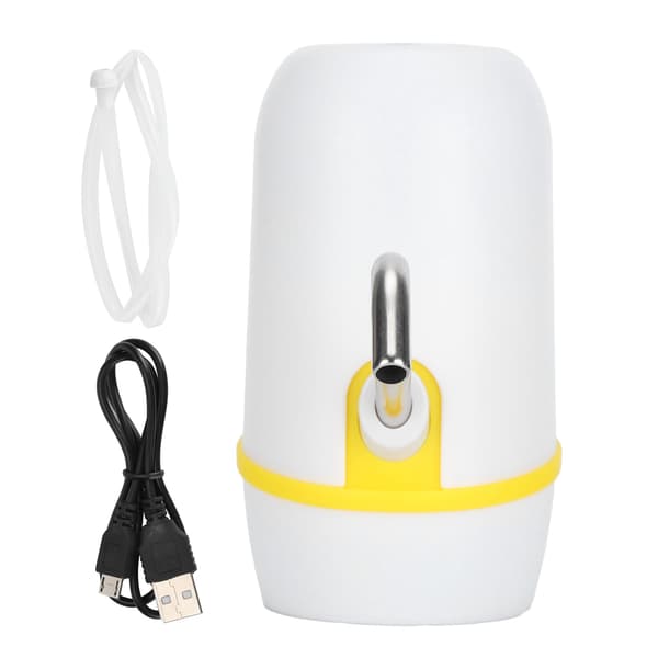 Elektrisk USB-laddning Bärbar Automatisk Vattenflaskpump Dispenser Vit