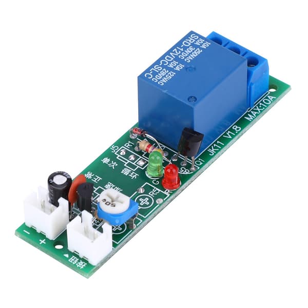 JK11 PB DC12V Høj Præcision Forsinkelsesrelæ Timer Switch Elektrisk Modul