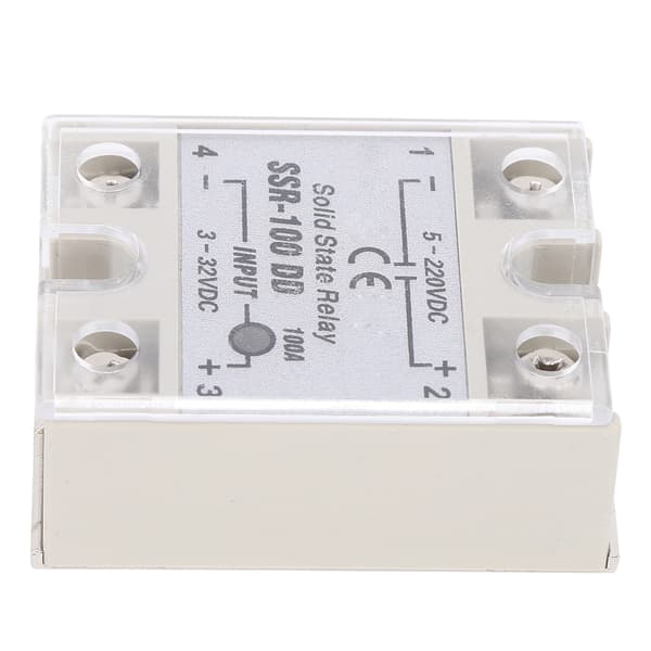 Solid State Relay DC SSR kosketuksettomalla kytkimellä korkealaatuinen SSR-100DD 5-220VDC