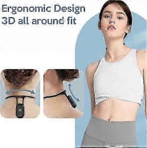 Smart Posture Corrector Enhed, Posture Påmindelse Forbedrer Hunchback Posture Trainer, Bruges Til Kropskorrektion Black