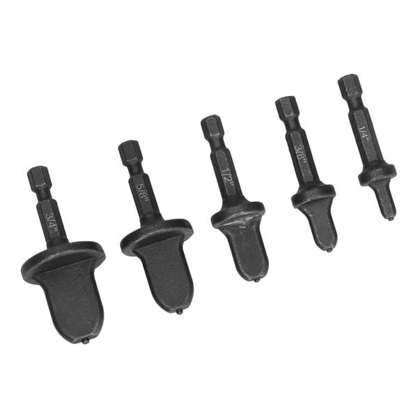 5 stk. Swagging Tool Borebit Metal Hex Skaft Aircondition Rør Flaring Rørudvider Sæt Kit