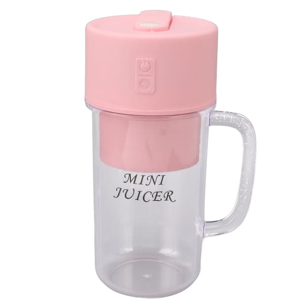 Mini Bærbar Oppladbar Blender Juicer Kopp Multifunksjonell Stor Kapasitet for Studenter Husholdning Rosa