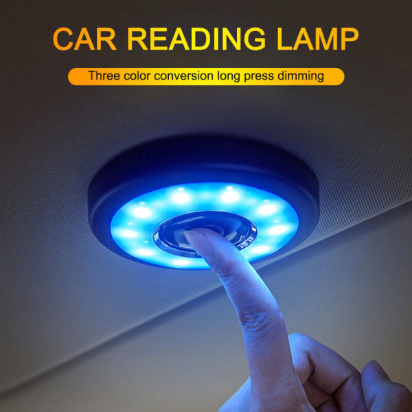 Led ögonskydd läslampa för bil, bildelar, bil läslampa (blått och vitt + tre ljusa färger)