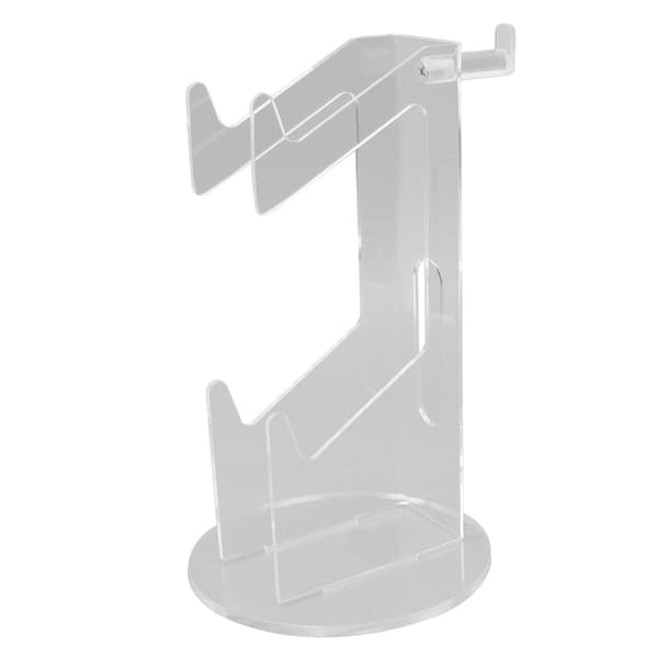 Spilcontrollerholder Akryl Stabil Pladsbesparende Headset Controller Stand til Skrivebord Gave Gennemsigtig og Gennemsigtig Afrundet Bund