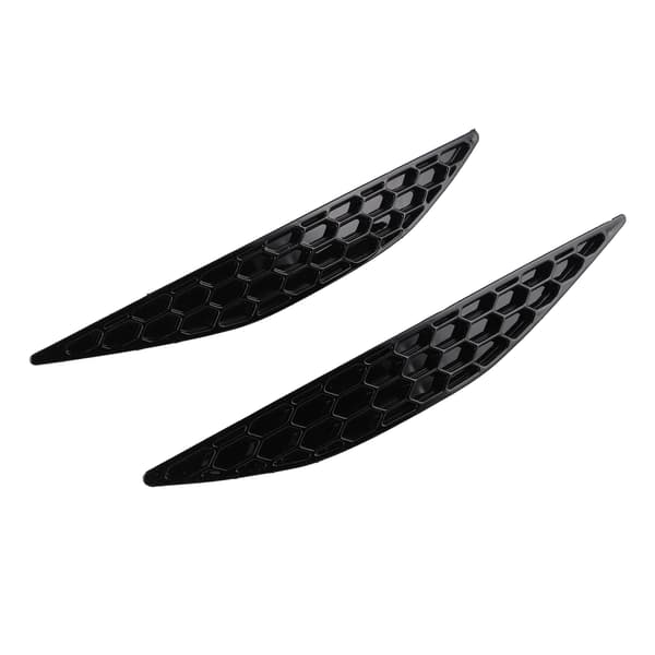 2st Glans Svart Bakre Stötfångare Reflektor Honeycomb Delete Set Passar För MK7 2013-2016