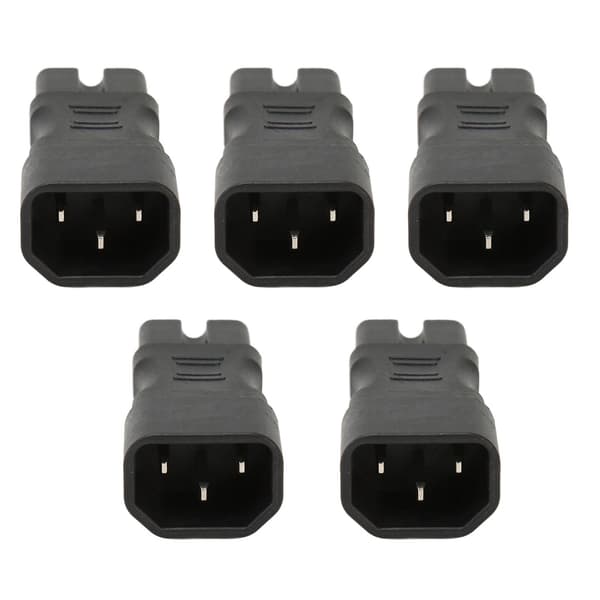 5 STK IEC320 C14 til C15 Strømstikadapter til PDU Chassis Laptop UPS Stik