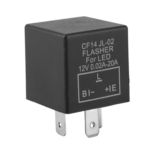 Blinklysindikator 12V 3-ben justerbart LED-blinkrelæ Fix Blinker Indicator CF14
