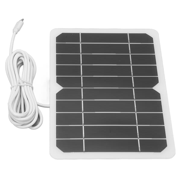 5W 5V Micro USB Solcellepanel DIY Polysilisium Mobiltelefonlader