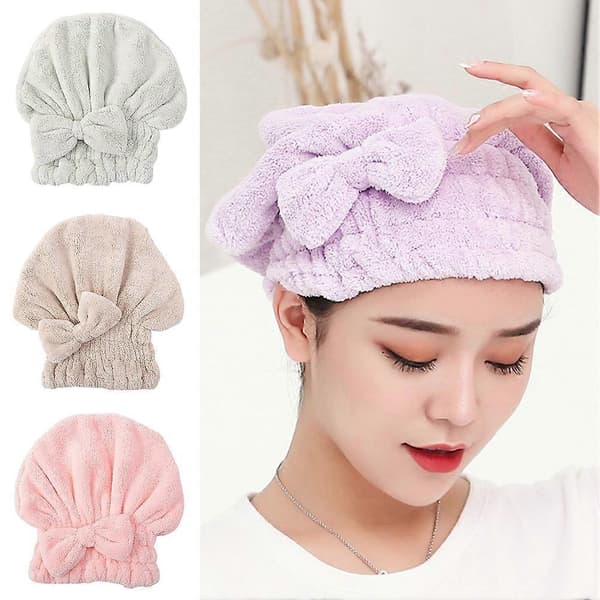 Mikrofiber Hårtørringshåndklæde Wrap Superabsorberende Tykt Hurtigtørrende Shampoo Håndklæde til Kvinder Green